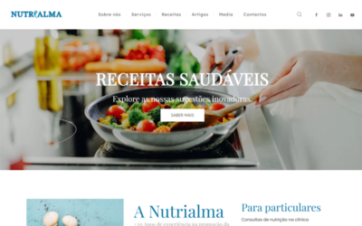 Desenvolvimento do website da Nutrialma